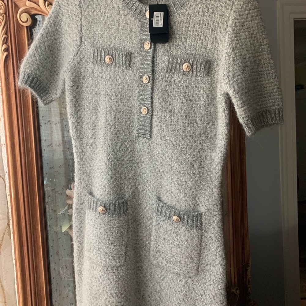 Maje Gray Mini Dress